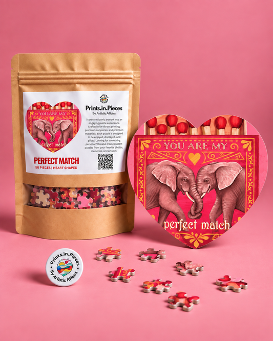 Perfect Match Heart-Shaped Puzzle