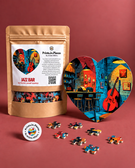 Jazz Bar Heart-Shaped Puzzle
