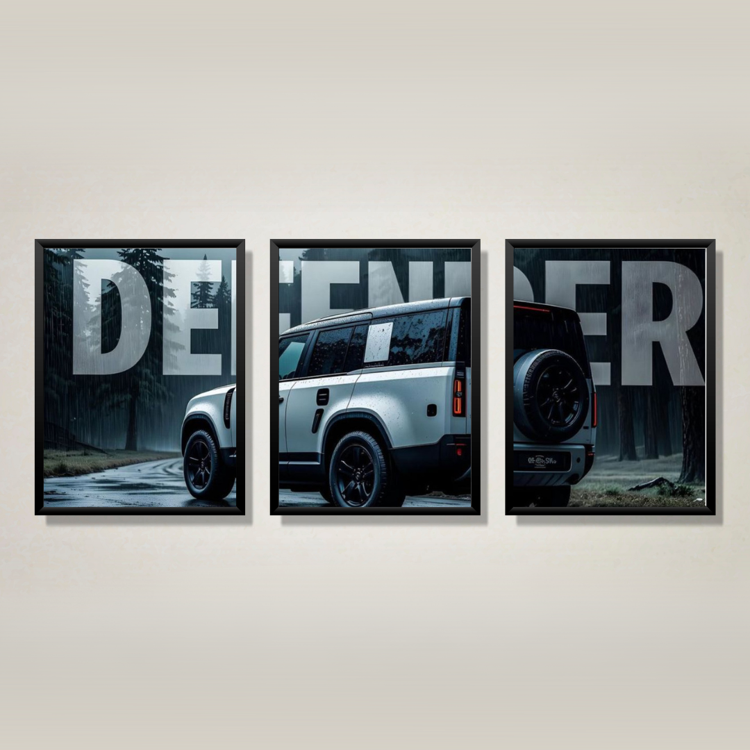 3 Piece A4 Car Poster Set Wall Art - Racing Car Prints India View 6 - Artistic Affairs