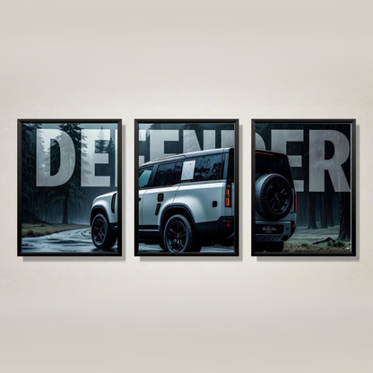 3 Piece A4 Car Poster Set Wall Art - Racing Car Prints India View 6 - Artistic Affairs