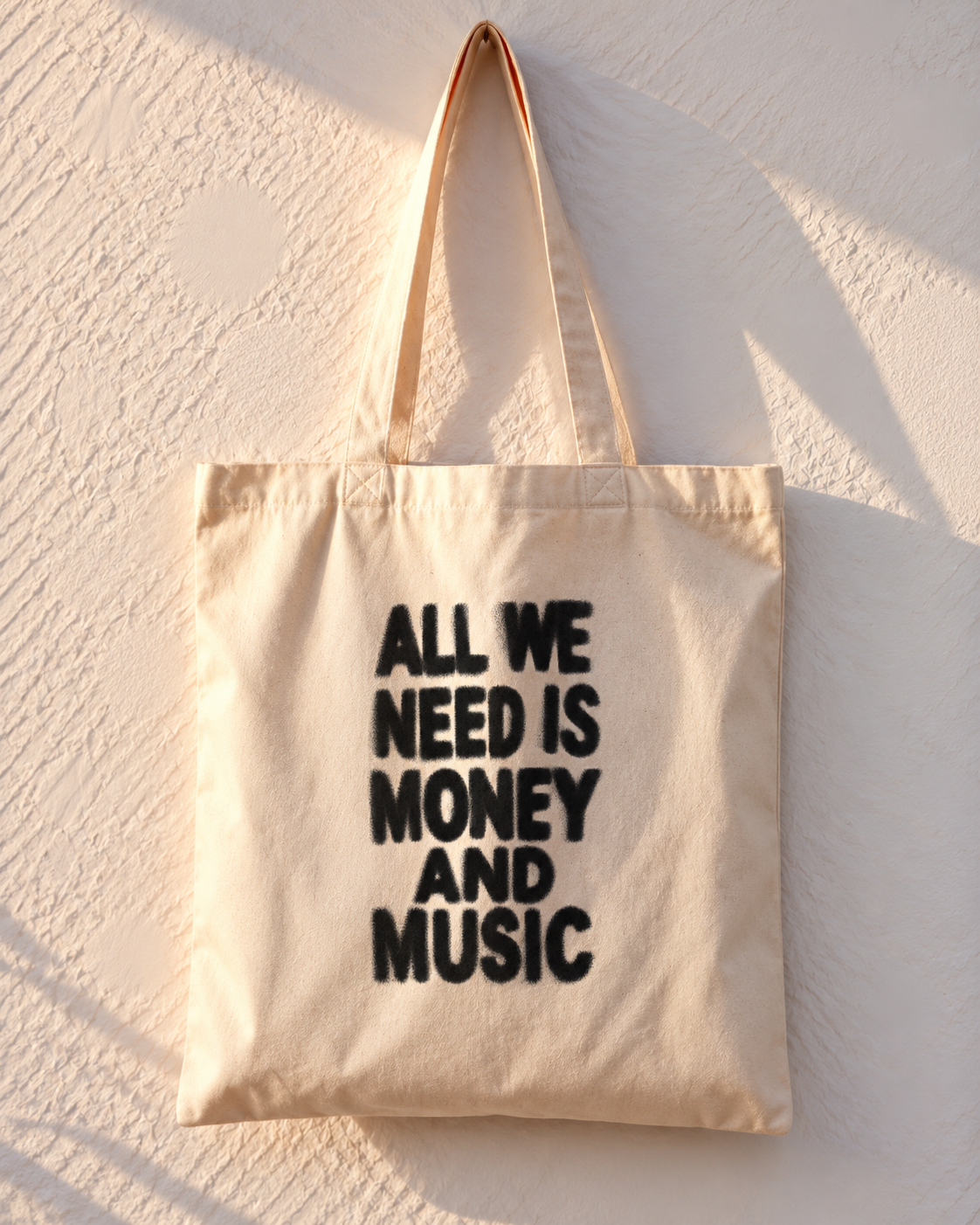 All We Need Is Money And Music Tote Bag