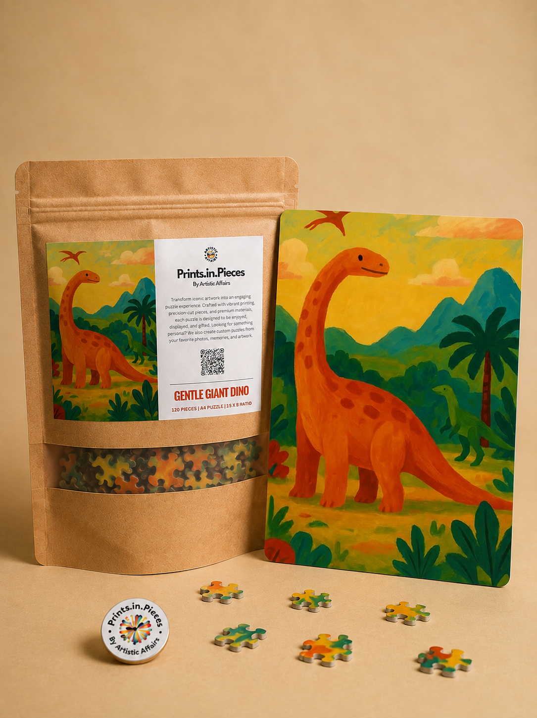 Gentle Giant Dino Landscape Puzzle