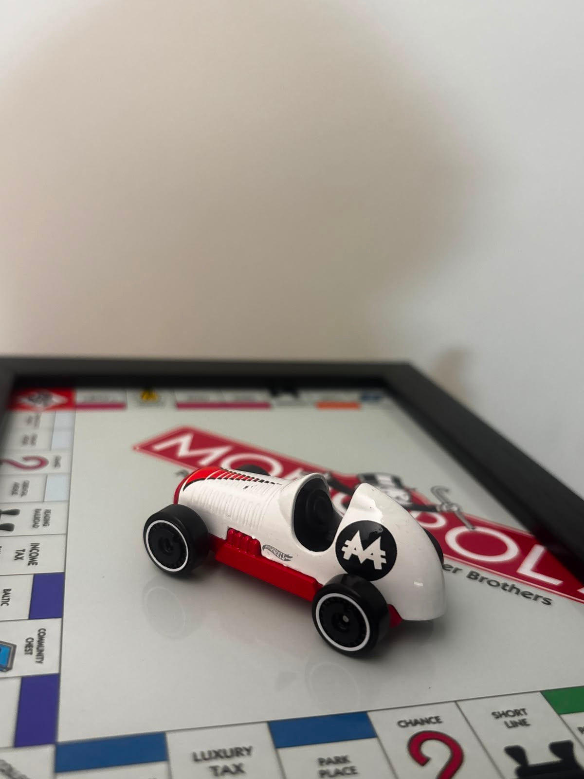Monopoly Race Car 3D Car Frame Detachable Hot Wheels Diecast