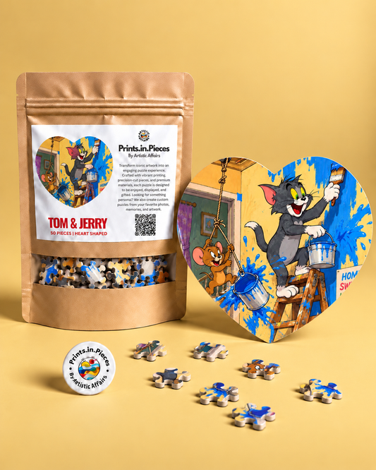 Tom & Jerry Heart-Shaped Puzzle
