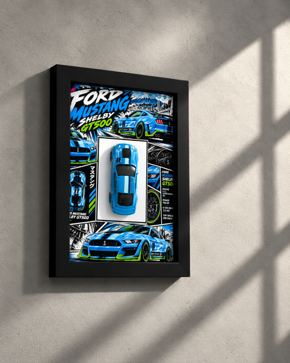 2020 Ford Mustang Shelby GT500 Manga 3D Car Frame(Manga Edition)