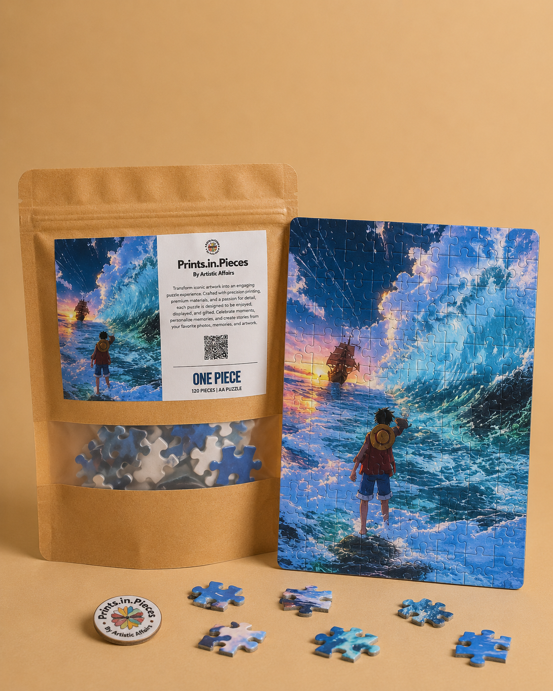 One Piece Puzzle — 120 Piece A4 Anime Jigsaw