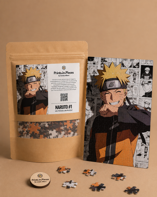Naruto Puzzle | 120 Piece A4 Determined Shinobi Anime Jigsaw