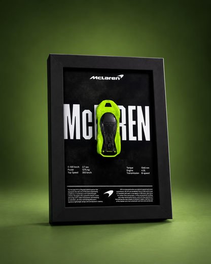 McLaren W1 3D Hot Wheels car frame, main view