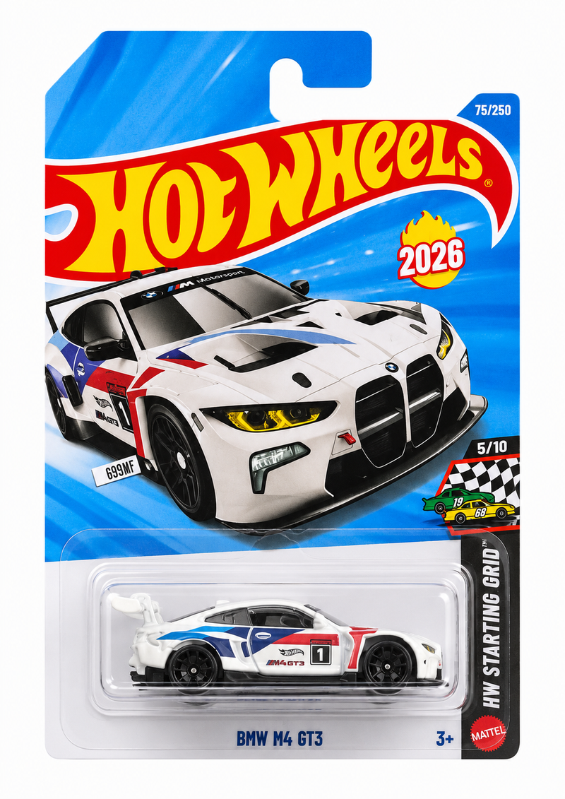 Hot Wheels BMW M4 GT3 1:64 Die-Cast Car (2026)