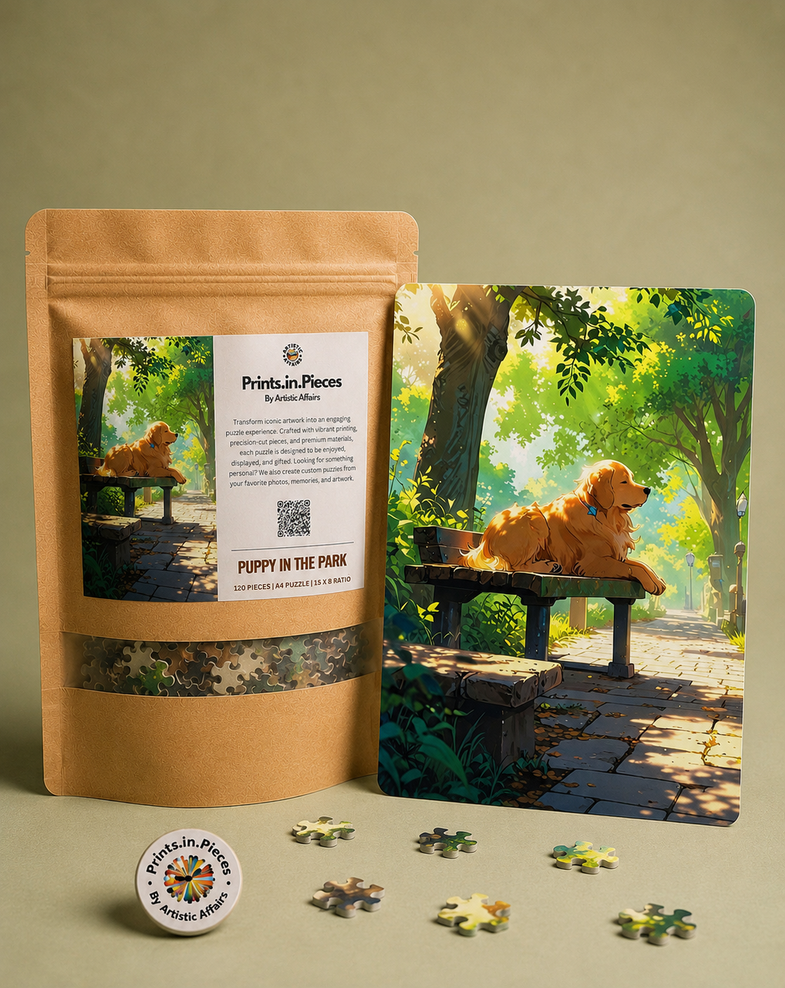 Puppy in the Park Puzzle
