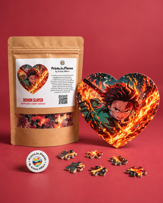 Demon Slayer Heart-Shaped Puzzle