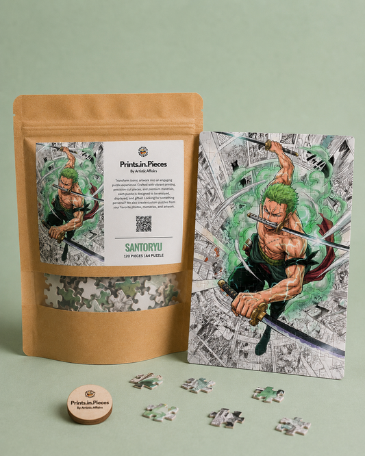 One Piece Puzzle | 120 Piece A4 Three Sword Style Jigsaw
