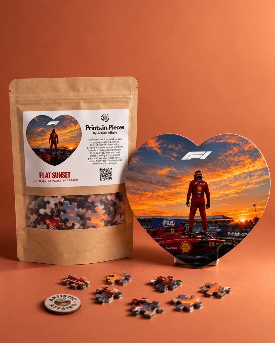 Formula 1 Ferrari Heart Shaped Puzzle