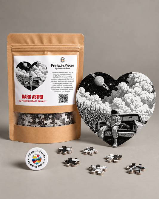 Dark Astro Heart-Shaped Puzzle