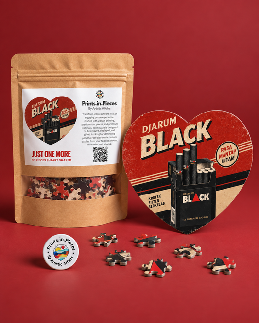 Djarum Black Heart-Shaped Puzzle