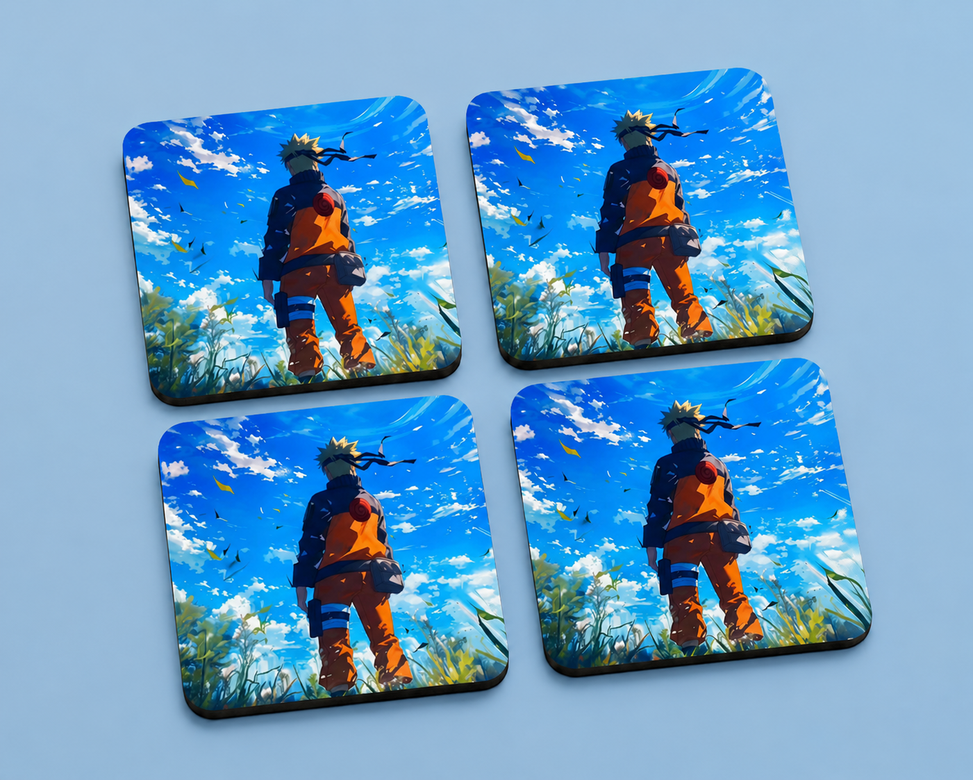 Naruto Anime Sky 10 x 10 cm drink coaster by Artistic Affairs