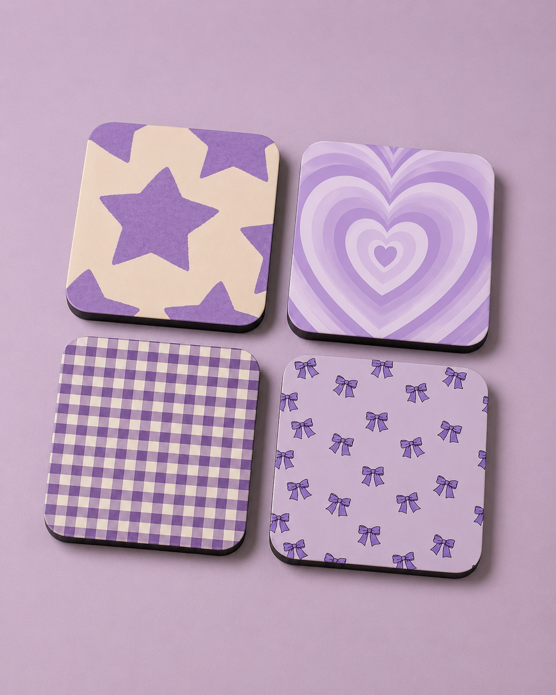 Lilac Aesthetic Coaster Set