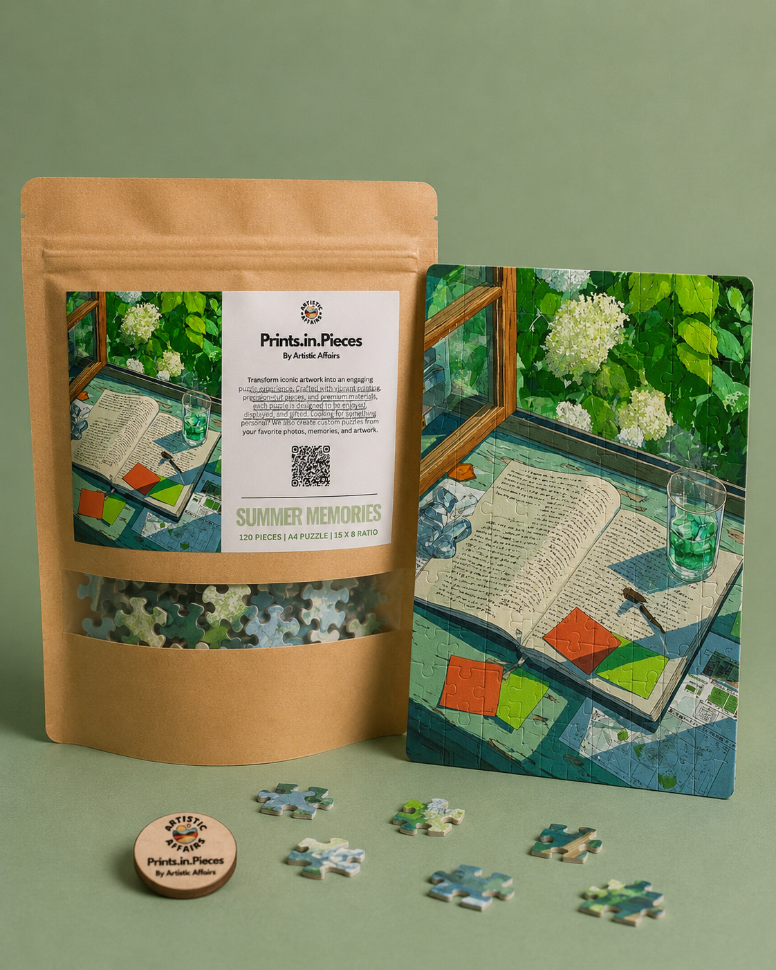 Summer Memories Puzzle #21 | 120 Piece A4 Nostalgic Jigsaw