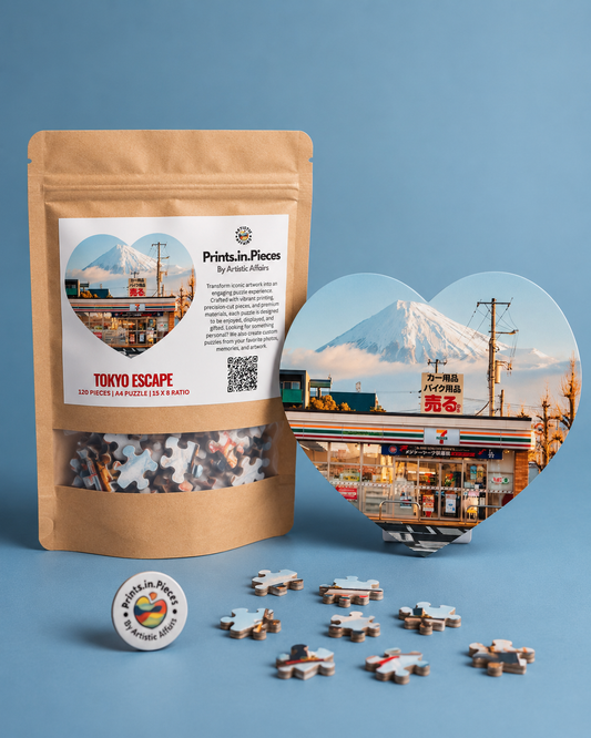 Tokyo Escape Mount Fuji Heart Shaped Puzzle