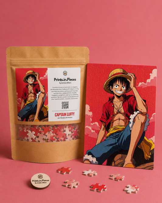 One Piece Puzzle | 120 Piece A4 Luffy Straw Hat Jigsaw