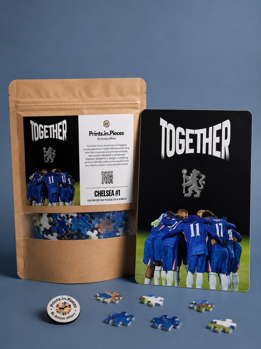 Chelsea FC “Together” Puzzle – 120 Piece Team Huddle Puzzle