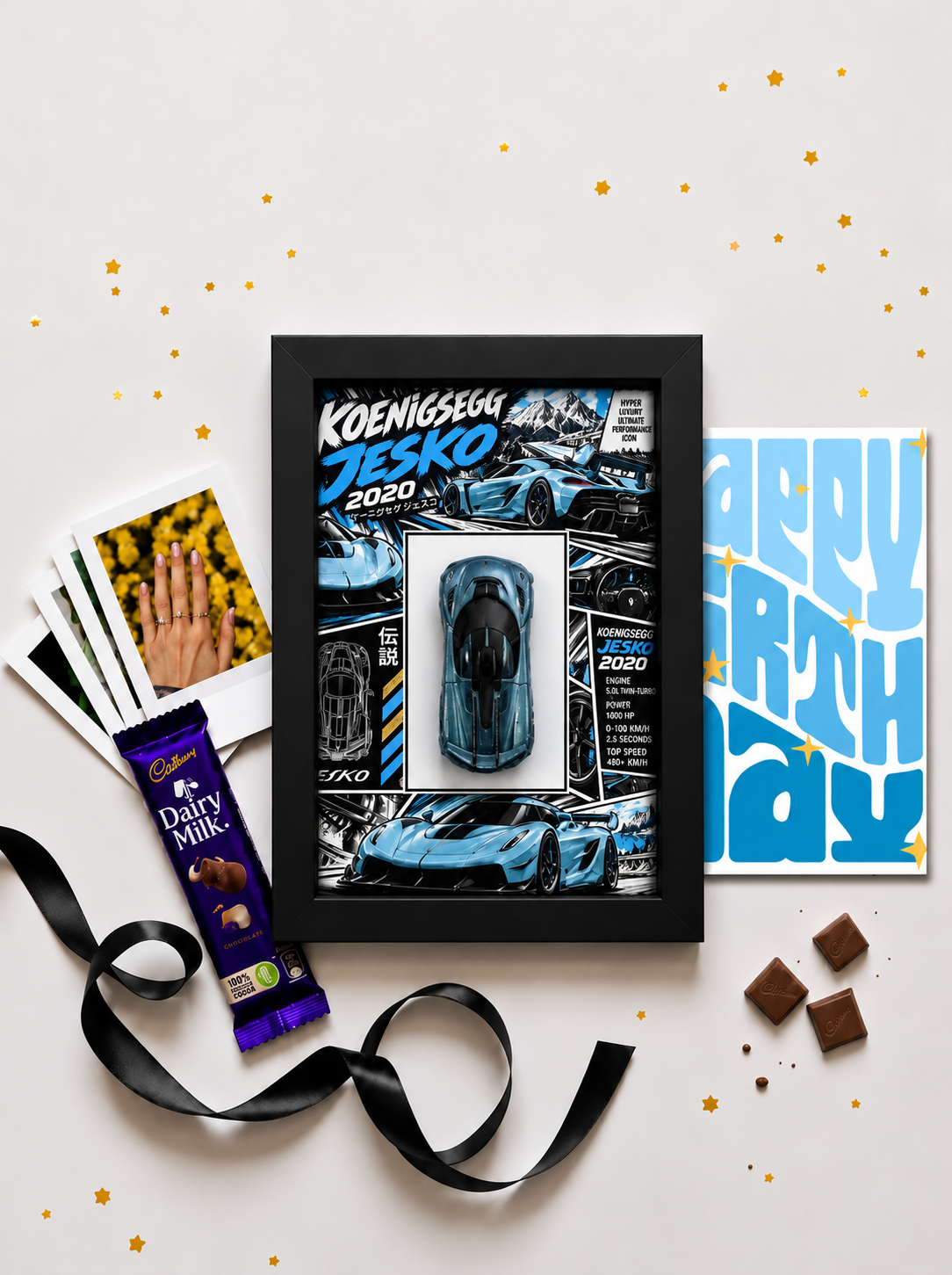Koenigsegg Jesko Birthday Frame Hamper