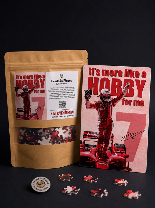 Kimi Räikkönen Ferrari F1 Puzzle #1 — Hobby 120 Piece Champion Art