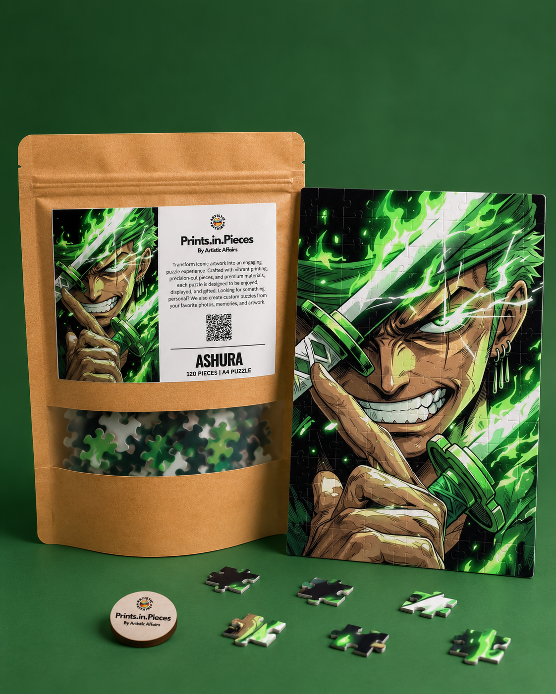One Piece Puzzle | 120 Piece A4 Ashura Anime Jigsaw