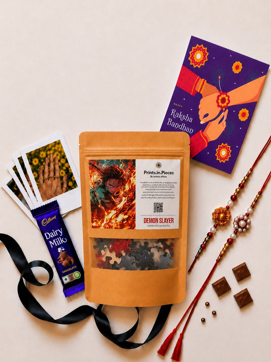 Demon Slayer Puzzle Rakhi Hamper