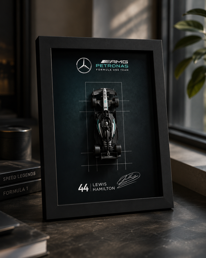 Mercedes F1 Hamilton Hotwheels Car Frame | Formula 1 3d Car Frame