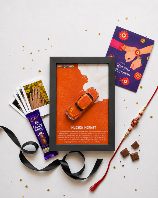 Hudson Hornet 3D Car Frame Raksha Bandhan Hamper