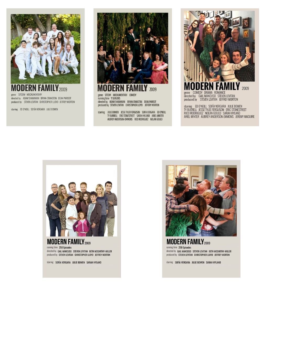 Modern Family Polaroid Collection