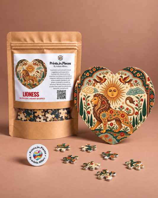 Lioness Heart-Shaped Puzzle