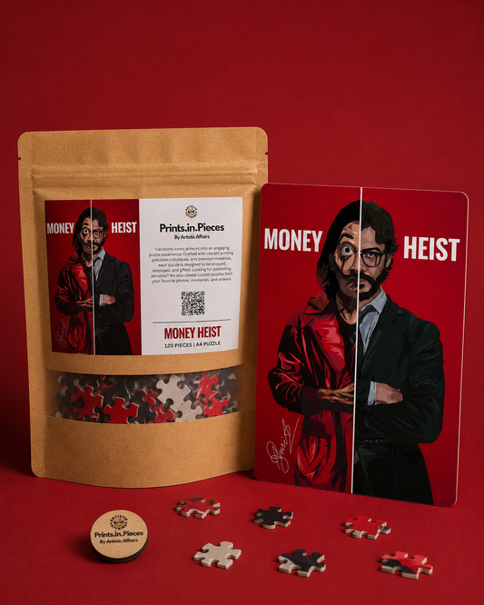 Money Heist Puzzle | 120 Piece A4 Netflix Style Jigsaw