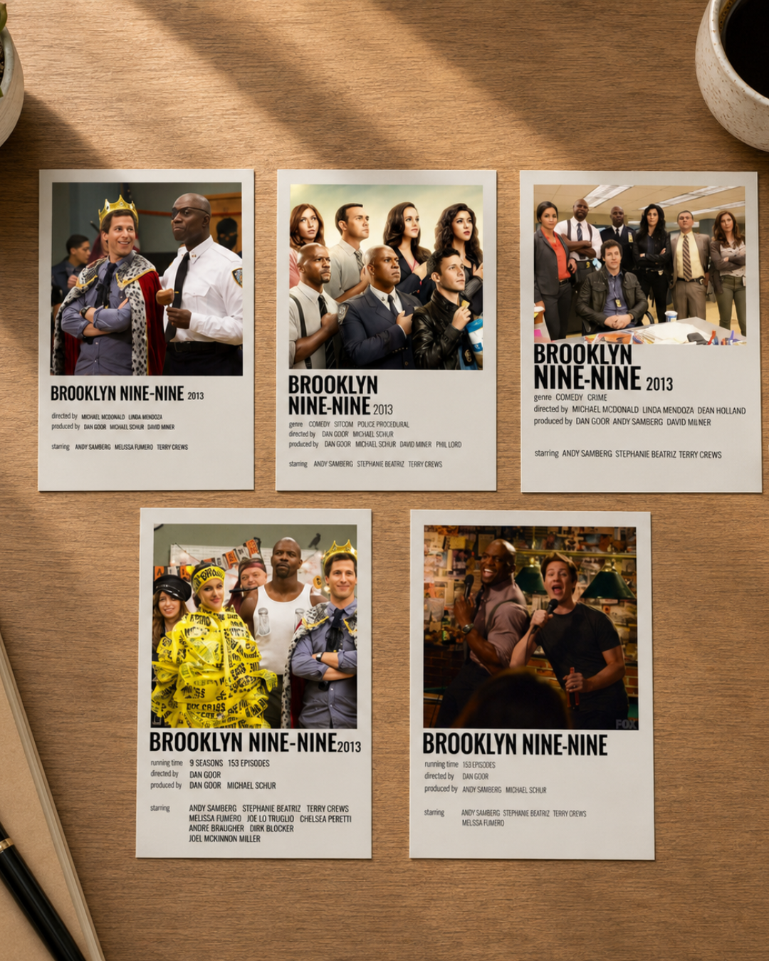 Brooklyn Nine-Nine Polaroid Set - Comedy Series Fan Collection