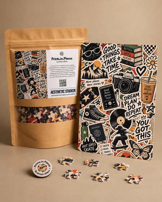 Aesthetic Sticker Collage Jigsaw Puzzle