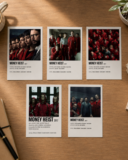 Money Heist Polaroid Collection - Netflix Thriller Fan Set