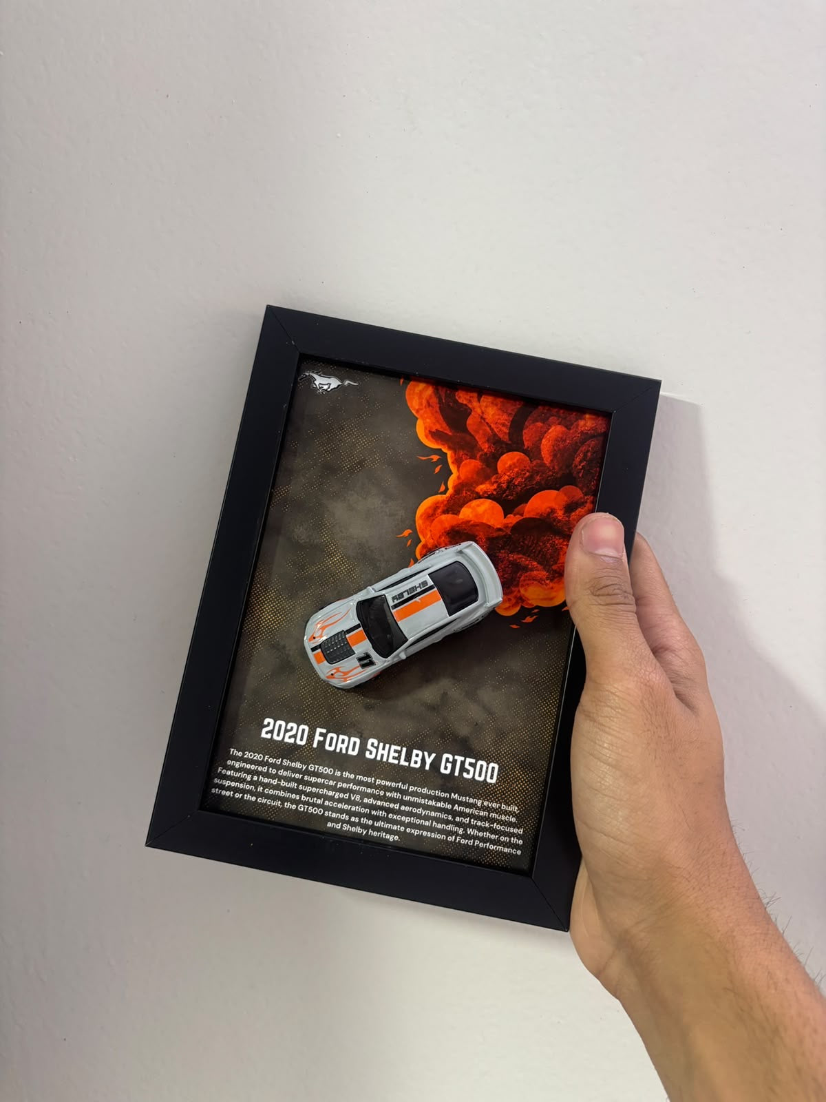 2020 Ford Shelby GT500 diecast shadow box frame, view 3