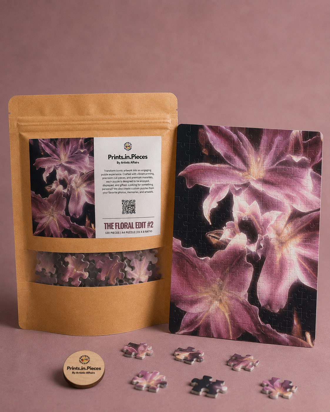 The Floral Edit #2 | 120 Piece A4 Floral Jigsaw