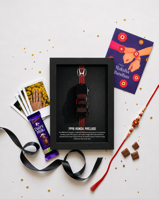 Honda Prelude 3D Car Frame Raksha Bandhan Hamper