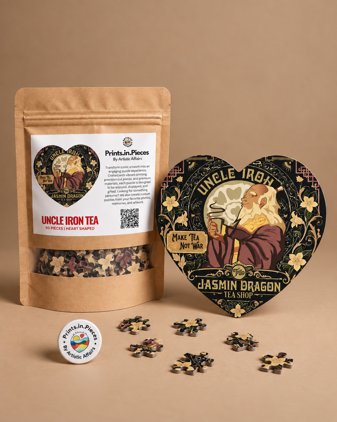 Uncle Iron Tea Heart-Shaped Puzzle