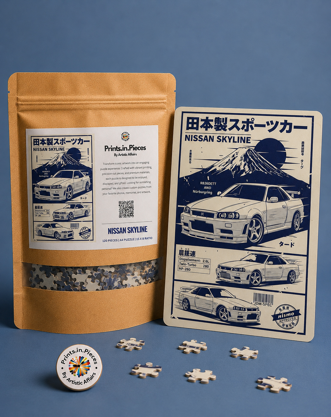 Nissan Skyline JDM Spec Sheet Puzzle