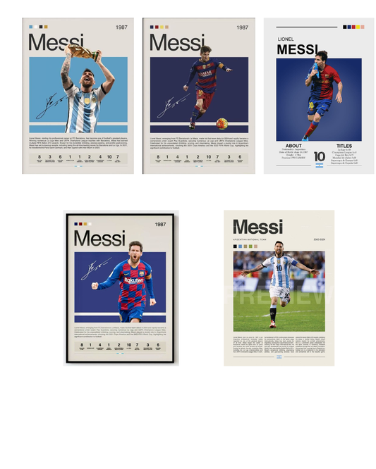 Lionel Messi Legend Polaroid Collection