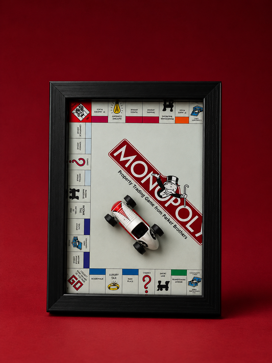 Monopoly Race Car 3D Car Frame Detachable Hot Wheels Diecast