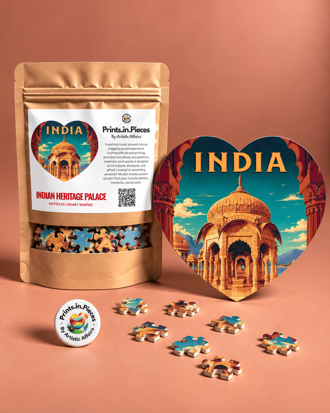 India Heritage Palace Heart-Shaped Puzzle