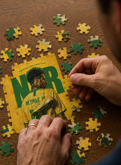 Neymar Jr. Puzzle — 120 Piece A4 Football Jigsaw