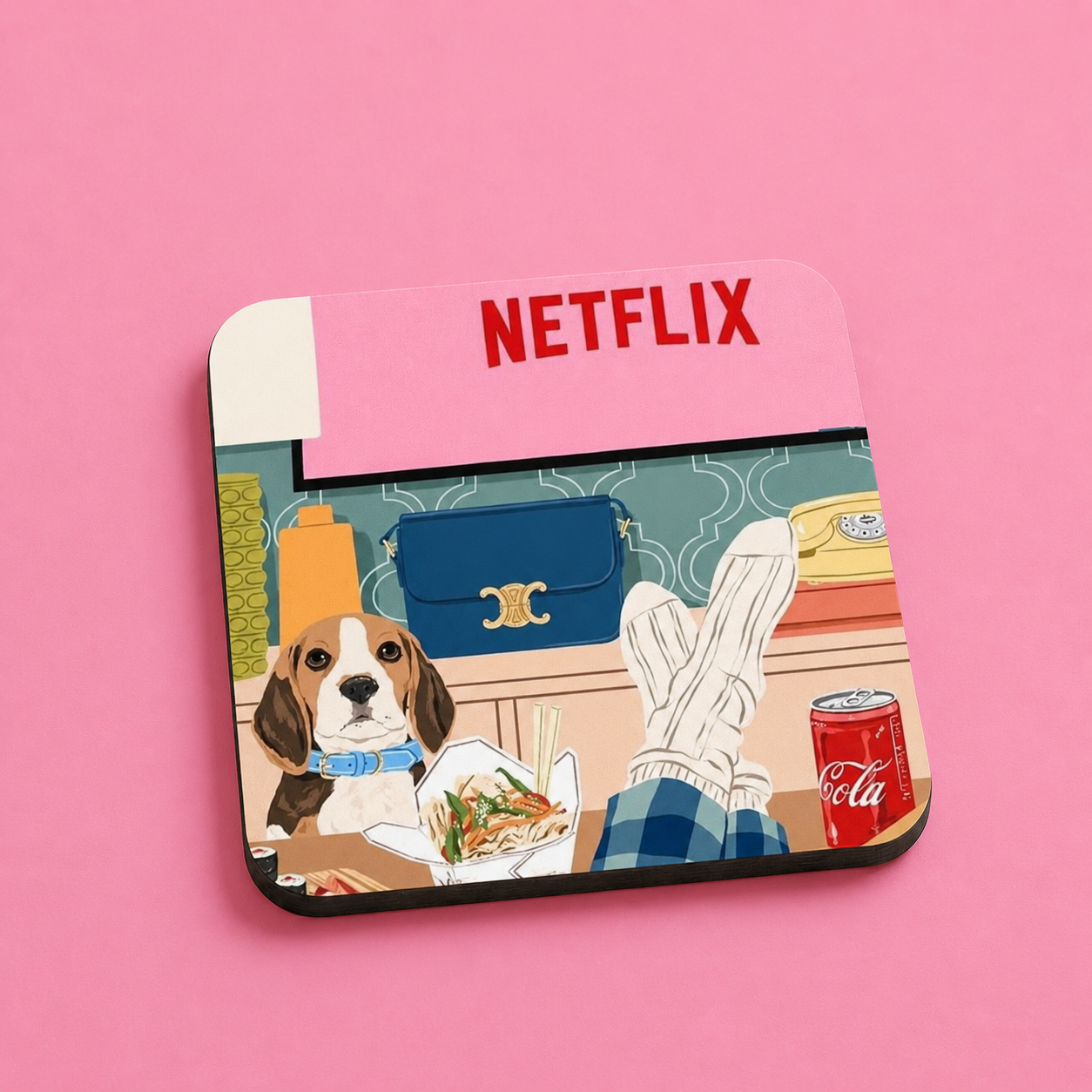 “Netflix” Cozy Night In Coasters