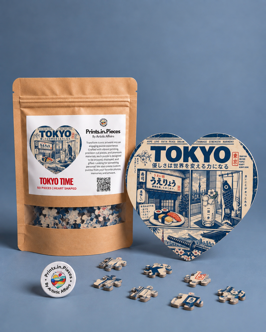 Tokyo Time Heart-Shaped Puzzle
