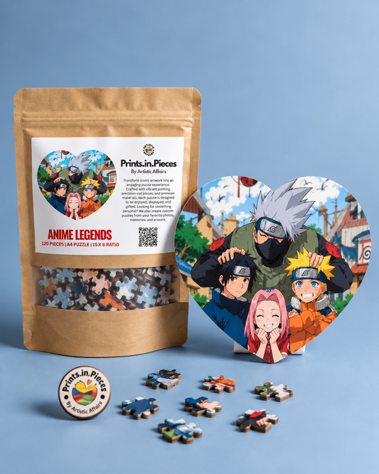 Naruto Anime Legends Heart Shaped Puzzle