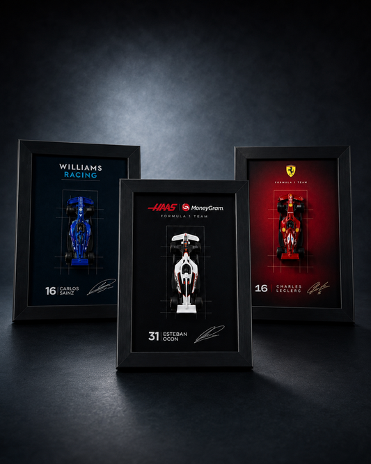 Ferrari + Haas + Williams F1 Frame Combo — Premium 3-Piece Set